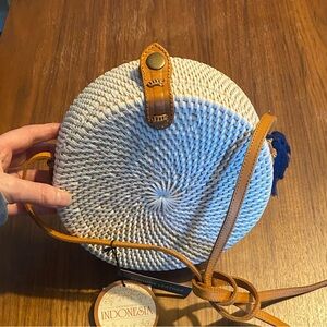 Handmade Indonesian Woven Bag with Tassel